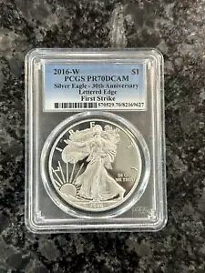2016 W �v���[�t �V���o�[ �C�[�O�� PCGS PR70 DCAM �t���b�O FS 30 ���N�L�O�����G�b�W