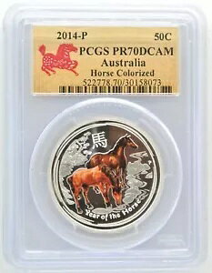 2014 P I[XgA z[X J[CY PCGS PR70 DCAM fB[v JI Vo[ RC 1/2 OZT