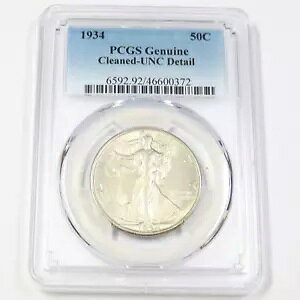 1934-P PCGS UNC ڍ |EH[LO oeB n[t_[ 50c čRC #43664A