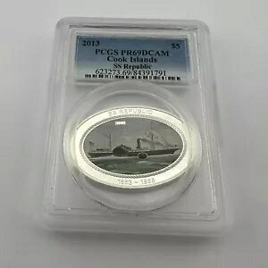 2013 $5 �N�b�N �C�Y SS ���p�u���b�N PR69DCAM �I�f�b�Z�C��� PCGS