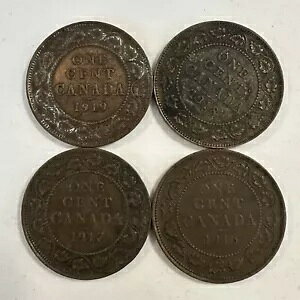 Ji_ [W 1 Zg ꎟE 1916 1917 1918 1919 KM#21 4 RC bg LO W[W 5 