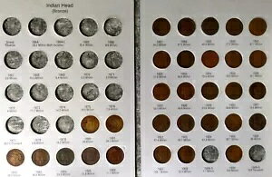 INDIAN HEAD CENT �V���[�g�Z�b�g 1880-1909 30 ��ނ̃y�j�[�R�C�� �R���N�V���� �Z�b�g JL7X