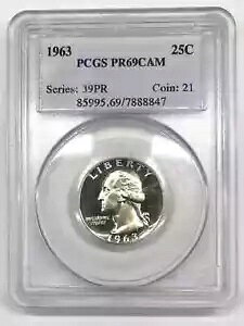 1963 v[t Vo[ Vg NH[^[ PCGS PR-69 CAM