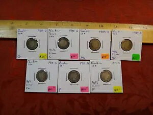 US Barber 90% Vo[ _C 10c bg 7 RC - 1900 ` 1914 (Słł͂܂)