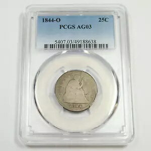 1844 O PCGS AG3 - Vo[ V[g NH[^[ 25C US RC #50129A