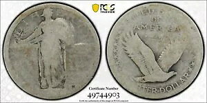 1916 �X�^���f�B���O ���u 25C PCGS PO 01 1916 �X�^���f�B���O ���o�e�B �N�H�[�^�[ ���A �L�[ �f�[�g