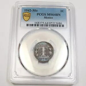 1942 Mo PCGS MS64 BN - ���L�V�R - �g�[�� 1 �Z���^�{ 1c �R�C�� #43518A