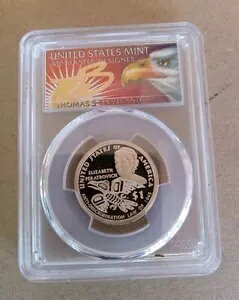 2020-S $1 サカガウィア エリザベス PCGS PF70DCAM FS トーマス クリーブランド イーグル コイン。