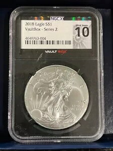 2018 NGC X 10 VAULTBOX �V���[�Y 2 - 1 �I���X �V���o�[ �A�����J�� �C�[�O�� SAE �č� $1 �R�C��