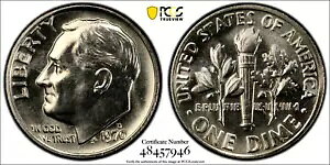 1970 D ���[�Y�x���g �_�C�� PCGS MS66 DDR FS-801 �o���G�e�B �R�C�� 10C �S�[���h �V�[���h