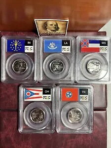 ���؂� 5 �R�C�� �Z�b�g: PCGS PR69DCAM 2002S State Quarters SQ1191