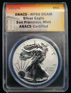 2012 S ���o�[�X �v���[�t �V���o�[ �C�[�O�� ANACS RP69 | PR69