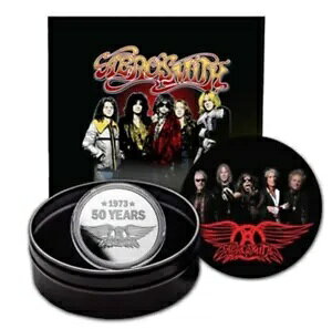 AEROSMITH 50 ���N�L�O 1 �I���X .999 �V���o�[ �v���[�t �R�C�� �j�E�G 2023 �V���� �~���e�[�W 250