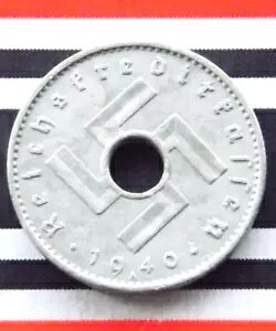 hCc 10 PFENNIG 1940 A REICHSKREDITKASSEN Rp SWASTIKA RC 3rd WW2 +A