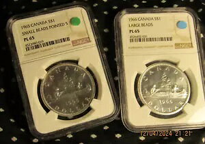 1965 & 1966 Ji_ Vo[ $1 h...2 RCbg... NGC PL-65