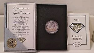 ヒューストン オイラーズ 1994 NFL 75 周年記念 1 オンス .999 シルバー コイン -RARE TEAM-