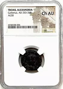 TROASAALEXANDRIA - GALLIENUS AD 253-268 - AE UNIT NGC CH AU - I