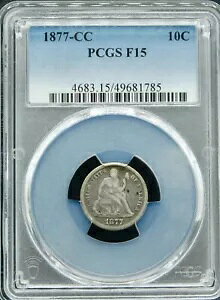 1877CC �_�C�� -- PCGS �O���[�h F15