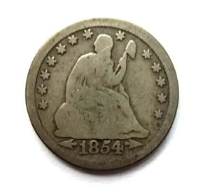 1854-O ���o�e�B �V�[�e�b�h �N�H�[�^�[ 25c �R�C�� �j���[�I�[�����Y�~���g �f�G�Ȋ󏭂ȏ����̓��t