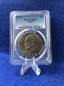 1972 ^Cv 2 "L[" AC[n[ 1 h *PCGS MS62 uAg *