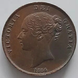 1854 �r�N�g���A���̃y�j�[ �R�C�� (PT)-EF �����t�����W�\�ȃR�C��