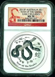 2013 I[XgA  SNAKE 1 IX  NGC MS70 ԃx