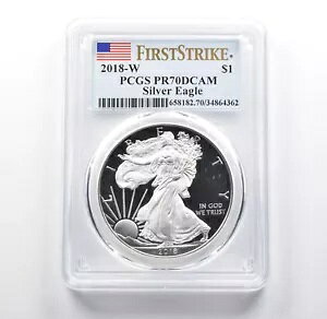 PR70 DCAM 2018-W �A�����J�� �V���o�[ �C�[�O�� FS PCGS *2170