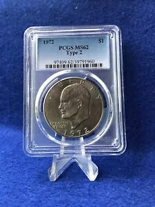 1972 ^Cv 2 "L[" AC[n[ 1 h *PCGS MS62 uAg *