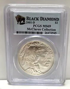 PCGS MS69 2001-D ubN _Ch }N[ RNV $1 obt@[ Vo[ _[