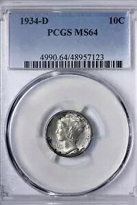 BU 1934-D }[L[ _C PCGS MS64 "Crusty Original" ^tȃf[g! SFJ