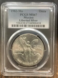 1983-Mo IU LVR x^ PCGS MS67B SKN0418