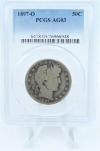 1897-O PCGS AG03 �����X �n�[�t�_���[ �r�W�l�X �X�g���C�N 50C
