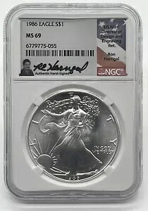 1986 AJ Vo[ C[O NGC MS69  nK TC X|bg t[