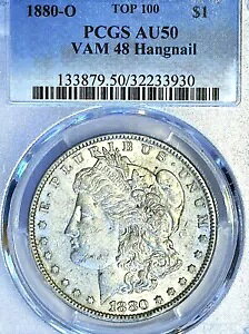 1880-O [K PCGS AU50 / VAM 48 ( - gbv 100) / 荢