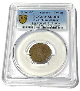 1861-65 �����g�[�N�� PCGS MS63RB F-214/416a �� �������̘A���̊�