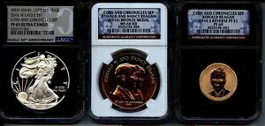 2016 3 PC �R�C�� & �N���j�N�� �Z�b�g - NGC - �v���[�t 69�A69 & MS68