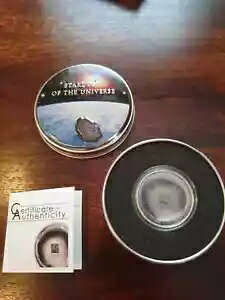 2015 クック諸島 $5 コンドライト インパクト **隕石** アンティーク 1 オンス 999 シルバー コイン