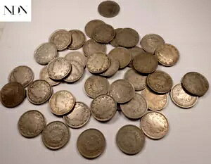 (40) 1900 年代 ミックス リバティ V ニッケル ロール/ロット - 上質/VF++ - 40 コイン #NR17