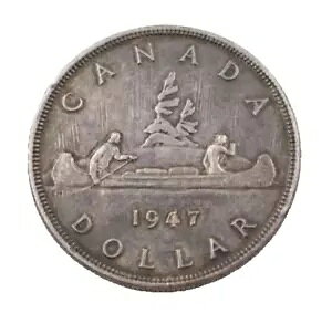 1947 �J�i�_ $1 �V���o�[ �_���[ �R�C�� �W���[�W 6 �� �u�����g 7
