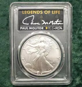 2021 PCGS MS70 ���񐶎Y�^�C�v 2 �V���o�[ �C�[�O�� $1�A�|�[�� �����g�[�� �T�C������