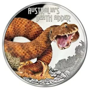 2016 $1 Deadly and Dangerous Australia�fs Death Adder 1�I���X �V���o�[ �v���[�t �R�C��
