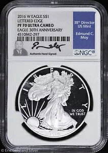 2016-W $1 �v���[�t �A�����J�� �V���o�[ �C�[�O�� NGC PF 70 UC | Moy �T�C�����背�^�[�G�b�W
