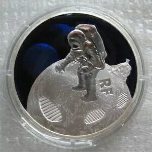 �t�����X 10 ���[�� 2019 �V���o�[ �v���[�t �R�C�� First Step On The Moon COA