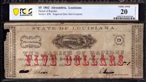 1862N $5 sfX ALThA CWAi p~ꂽ PCGS B VF 20 NET
