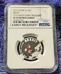 NGC PR70�I 2016 �N�b�N���� Brexit 999 �V���o�[ �R�C�� (PR70 ���������[�X 177 ���̂�)