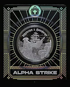 2023 ラム ランナー アルファ ストライク アンティグア バーブーダ EC8 シルバー PL 1 オンス コイン