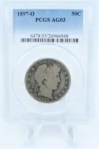 1897-O PCGS AG03 �����X �n�[�t�_���[ �r�W�l�X �X�g���C�N 50C