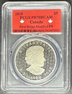 2018 �C���v���[�t �J�i�_ ���[�v�� ���[�t PCGS PR-70 DCAM�A3 �_�w���� $5 �I�t!!