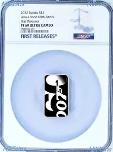 2022 WF[Y {h 60 N Vo[ 007 J[ N^O $1 1oz RC NGC PF69 FR