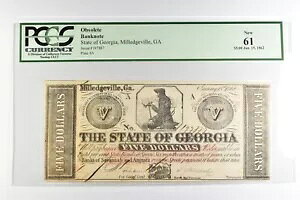 PCGS V 61 $5 1862 W[WAB~bWr W[WAB *8216